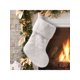 thumbnail image 1 of 1pc White Plush Christmas Stocking Ornament, Gift Bag For Christmas Tree Decorations, 1 of 5