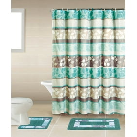 Home Dynamix Bath Boutique Shower Curtain And Bath Rug Set Bq06
