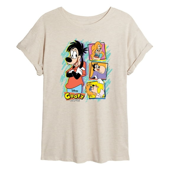 A Goofy Movie - Max And Friends - Womens Oversized Graphic T-Shirt