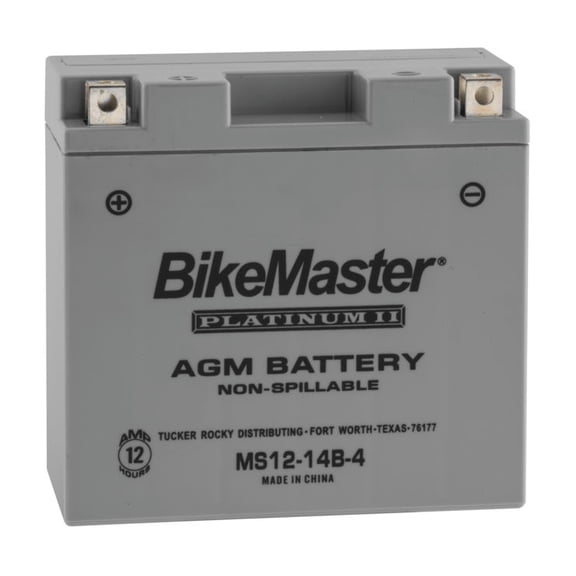 BikeMaster AGM Platinum II Battery MS12-14B-4 For Yamaha FJR1300/ABS 2003-2018