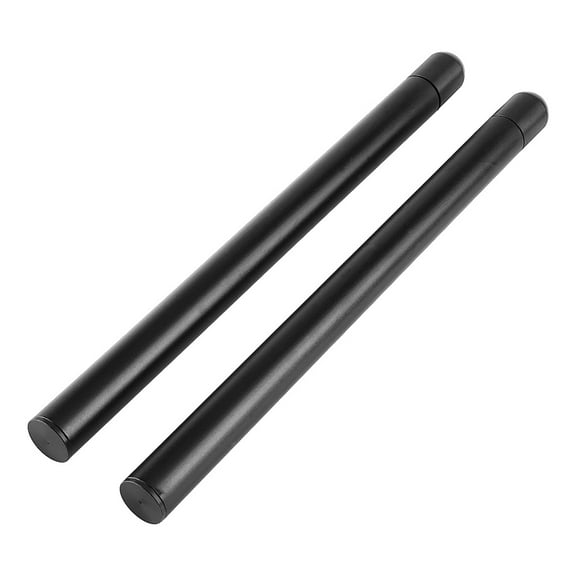 1 Pair Universal 7/8" 300mm Motorcycle Handlebar Tubes Clip on Replacement Accessory Black