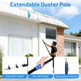 thumbnail image 6 of 25 Foot High Ceiling Fan Duster, Heavy Duty High Reach Duster Kit for Cleaning, Spider Web Brush, Washable Dust Brush for High Roof and Glass Surfaces (with 5-18ft Extension Pole), 6 of 6
