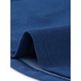 thumbnail image 5 of Blazer de talgrande pamujer con solacon muescas, dobladillo con volantes y péplum, paNavidad azul real 5X, 5 of 5