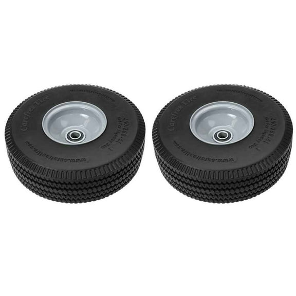10" Solid Foam Tire for Hand Trucks - 2 Pack