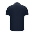thumbnail image 5 of MELDVDIB Mens Linen T-Shirt Half-Button Crewneck Solid Color Short Sleeve Summer Tops Sport Gym Light Weight Stretch Comfy Breathable Pullover Tees, 5 of 6
