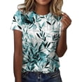 thumbnail image 1 of Birdeem T-Shirt Mode Femme Imprimé Col Rond Manches Courtes Blouse Ample, 1 of 1