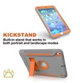 thumbnail image 4 of Allytech iPad Air 3 Case (2019), iPad Pro 10.5" Case, Shockproof Lightweight Heavy Duty Protection Anti-Slip Kickstand Kids Friendly Case for Apple iPad Air 3st Gen, iPad Pro 10.5",Gray+Orange, 4 of 10