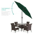 thumbnail image 3 of Best Choice Products 7.5ft Heavy-Duty Outdoor Market Patio Umbrella w/ Push Button Tilt, Easy Crank - Green, 3 of 8