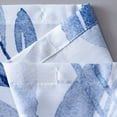 thumbnail image 2 of Dainty Home Blue Floral Fabric Shower Curtain – 3D Textured Design, Water-Repellent, Machine-Washable Bathroom Curtain, 70" x 72", 2 of 6