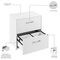 thumbnail image 5 of Bush Business Furniture Hustle 2 Drawer Lateral File Cabinet in White, 5 of 7