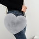 thumbnail image 5 of Monedero para teléfono móvil Bolso bandolera en forma de corazón de felpa con cadena, 5 of 5