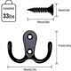 thumbnail image 4 of wardrobe metal hooks set of 6 double-sided hanging, 4 of 4