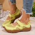 thumbnail image 4 of Pandaie Sneakers for Women Comfortable Business Casual Tennis Shoes Lightweight Slip on Footwear Women's Fashion Retro Sneakers (Yellow,6.5), 4 of 7