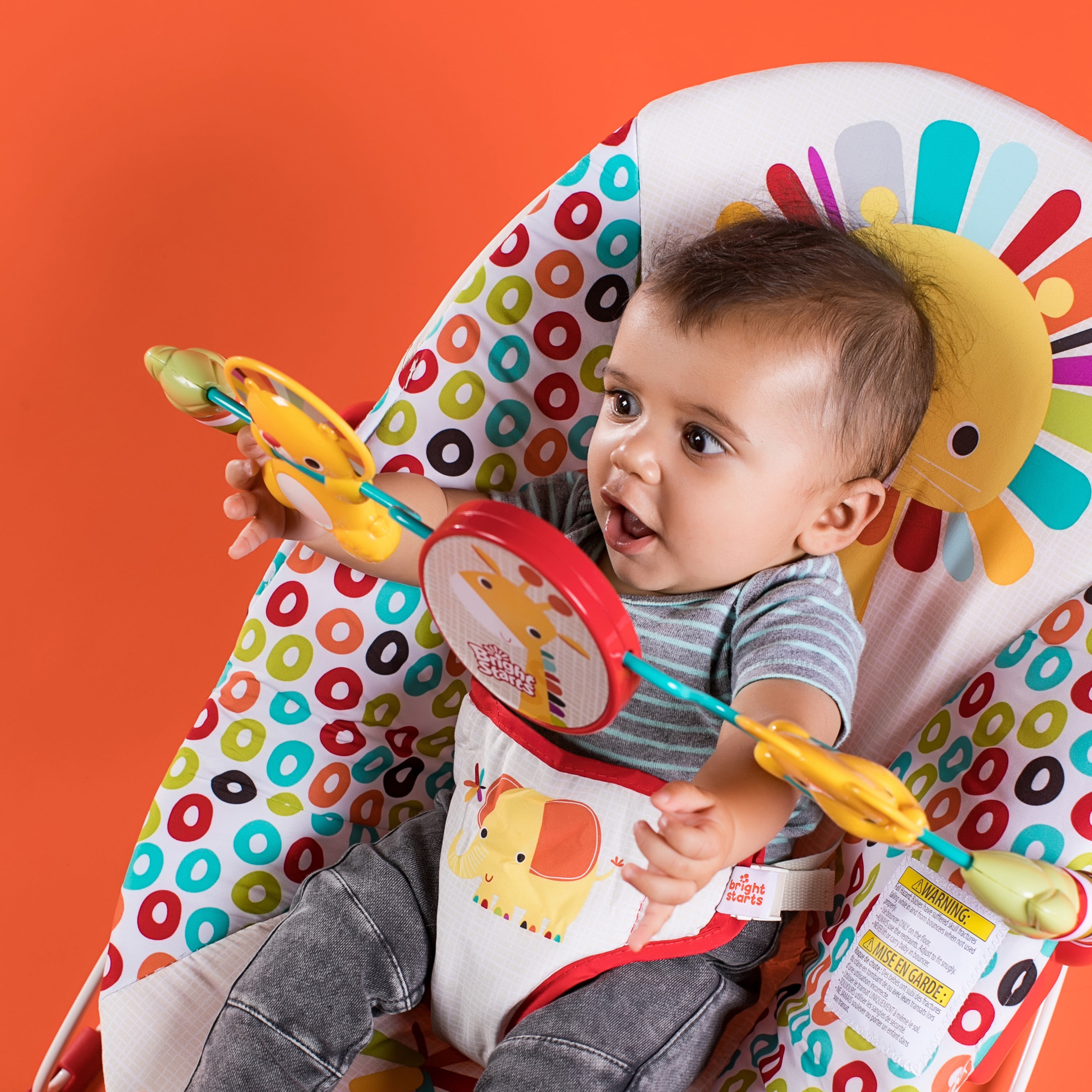 bright starts raindrop rainforest bouncer