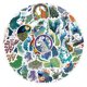thumbnail image 2 of Paquete de pegatinas con forma de pavo real, 50 unidades, vinilo impermeable, 2 of 2