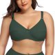 thumbnail image 4 of Plus Size Bras for Women Underwire Bra no Pad Thin Unlined Lingerie Plain Underwear Cup C D E F, 4 of 14