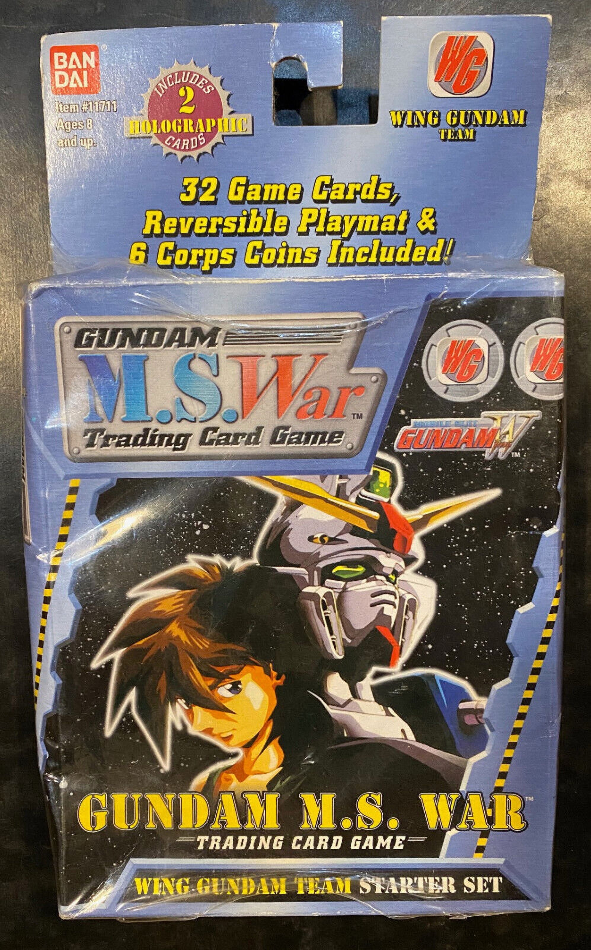 Gundam M. S. War Trading Card Game Wing Gundam Team Sealed Starter