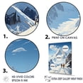 thumbnail image 3 of Designart "Chilly French Alps Mountain" France Floater Framed Wall Art Living Room, 3 of 5