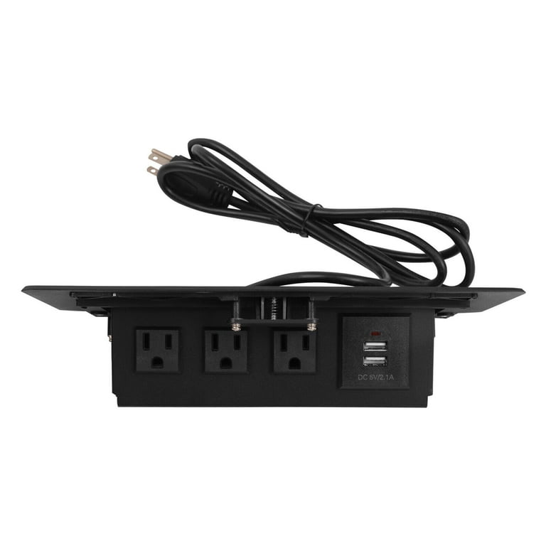 Wireless Power Strip Concealed Pop Up Outlet Table Connection Box Desktop  EU Plug Socket with 2 USB Charging Port AC250V - AliExpress