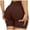 Brown, variant on felwors Scrunch Lifting Shorts Women V Back Seamless 5" High Waist Workout Spandex Impact Shorts (Khaki, S)