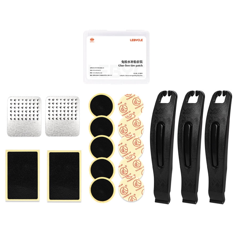 Kit Parche Y Solución Adhesivo + 36 Parches Bicicleta Moto