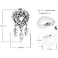 thumbnail image 3 of Heart Urn Keychain for Ashes Dream Catcher Cremation Jewelry for Ashes Pendant Hollow Mini Urn Keepsake Memorial Jewelry, 3 of 4