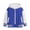 Blue, variant on Kids Baseball Jacket School Varsity Uniform Casual Sweatshirt Boys Girls Sweater Jacket Baseball Solid Color (Purple,3-4 Years)