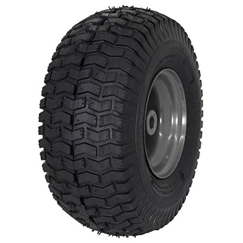 Marastar 21446 MARASTAR 15x6.00-6-Inch Front Tire Assembly Replacement for Craftsman Riding Mowers (21446)