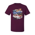 thumbnail image 2 of Wild Bobby Ford Mustang II Supercoupe 1977 Cars and Trucks Men Graphic Tee, Maroon, Medium, 2 of 6