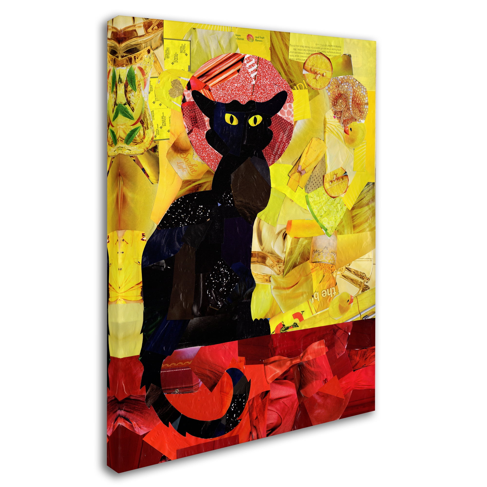 Trademark Fine Art 'Le Chat Noir' Canvas Art by Artpoptart