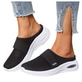 thumbnail image 3 of Mepaouo Slip on Mules for Womens Breathable Knitted Mesh Walking Sneakers Orthopedic Slip on Slides, 3 of 5