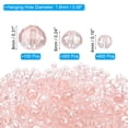 thumbnail image 2 of Uxcell Cuentas de Cristal Rondelle, 1000Pcs 4-8mm Cuentas de Vidrio Facetadas Sueltas para Fabricación de Joyas, Plating AB Rosa, 2 of 6
