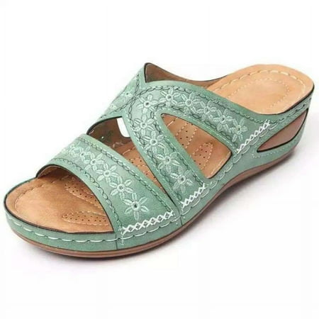 Summer Wedge Sandals for Women Fashion Non Slip Beach Shoes Woman Lightweight Casual Platform Sandalias Mujer Plus Size A2