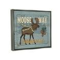 thumbnail image 3 of Stupell Moose Way Wildlife Trail Rustic Animals & Insects Painting Gray Floater Framed Art Print Wall Art, 3 of 6