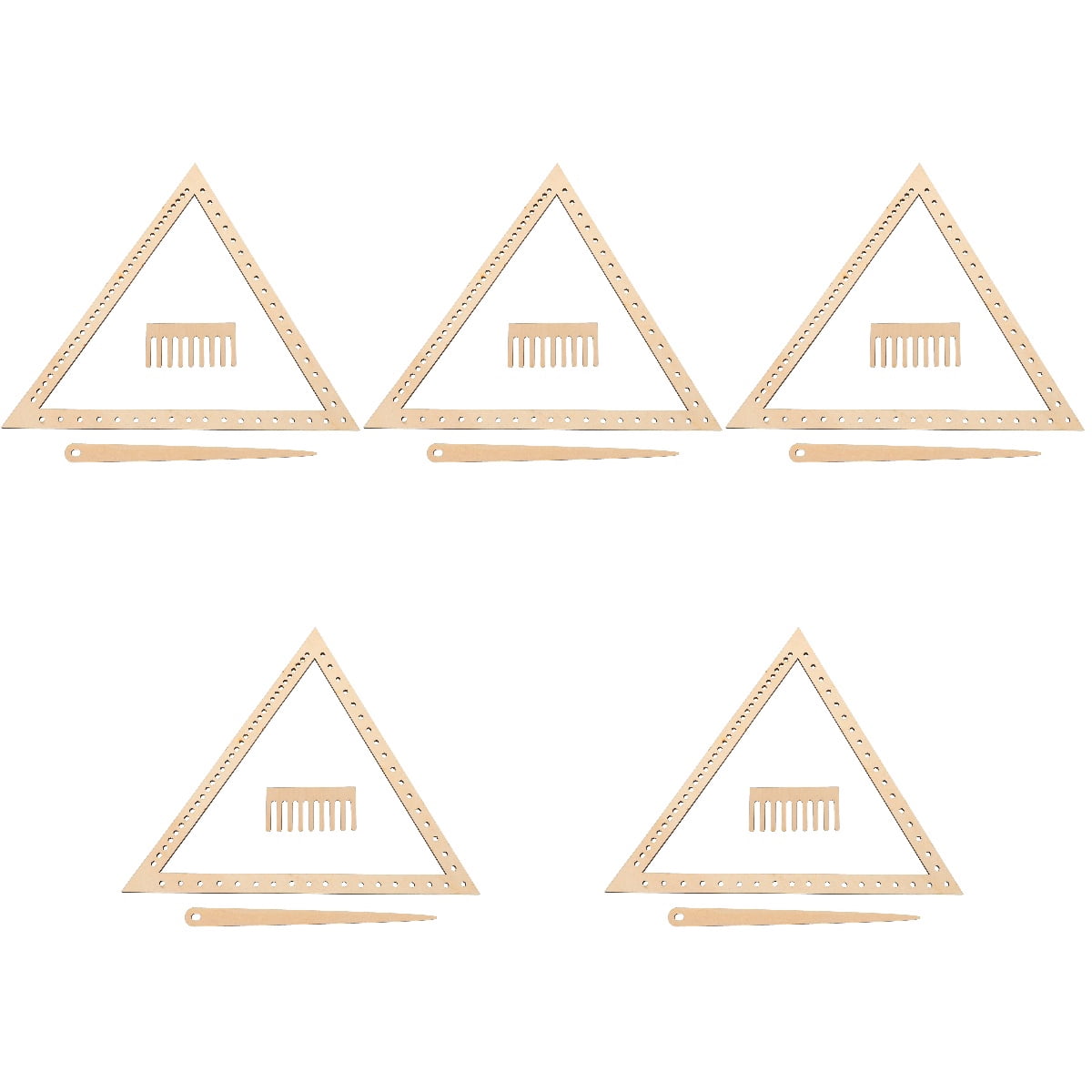 HOMEMAXS 5 Sets  Weaving Loom Crafting Weaving Triangle Weaving Handcraft Weave Board Weaving Tool