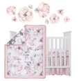 thumbnail image 2 of Lambs & Ivy Signature Botanical Baby Watercolor Floral 4-Piece Crib Bedding Set, 2 of 4