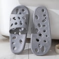 thumbnail image 4 of Men Shower Slippers Mens Slippers Quick Dry Non Slip Waterproof Lightweight EVA Soft Cushioned Wide Fit for Bathroom Gym Pool Dorm Indoor Outdoor,Gray 40, 4 of 4