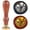 Shape 08, variant on Christmas Elf Dwarf Wax Seal Stamp X'Mas EVE Gift Sealing Wax Stamp Brass Head Wooden Handle Removable 25mm for Envelopes Wedding Invitations Wine Packages Christmas Halloween