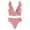 Pink-02, variant on Lopeceal Womens High Waisted Bikini Sets Ruffle Tummy Control Swimsuits Full Coverage Cheeky Two Piece Bathing Suit