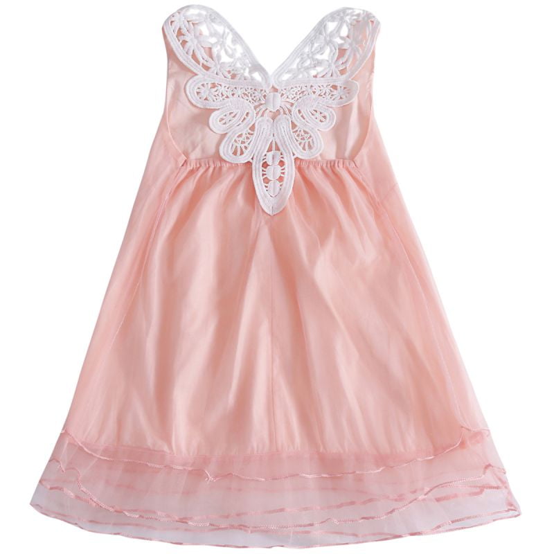 Flower Girl Summer Princess Dress Kid Baby Party Wedding Lace Tulle Tutu Dresses 