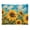 Sunflowers and Bees Summer Field, variant on Sunny Cobblestone Village Street Wall Tapestry Decorative, Aesthetic Fabric Wall Hanging Art for Bedroom Living Room Dorm, Durable & Lightweight Wall Decor with Hanging Kit 30"×40"