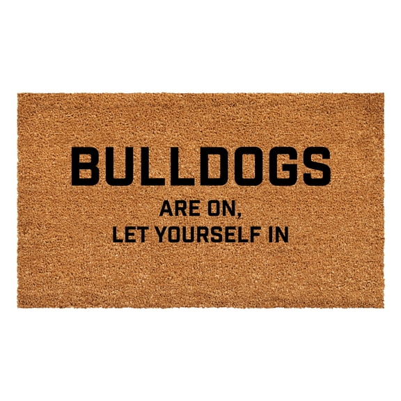 Calloway Mills 111771729 Bulldogs are on let yourself in Doormat 17" x 29"