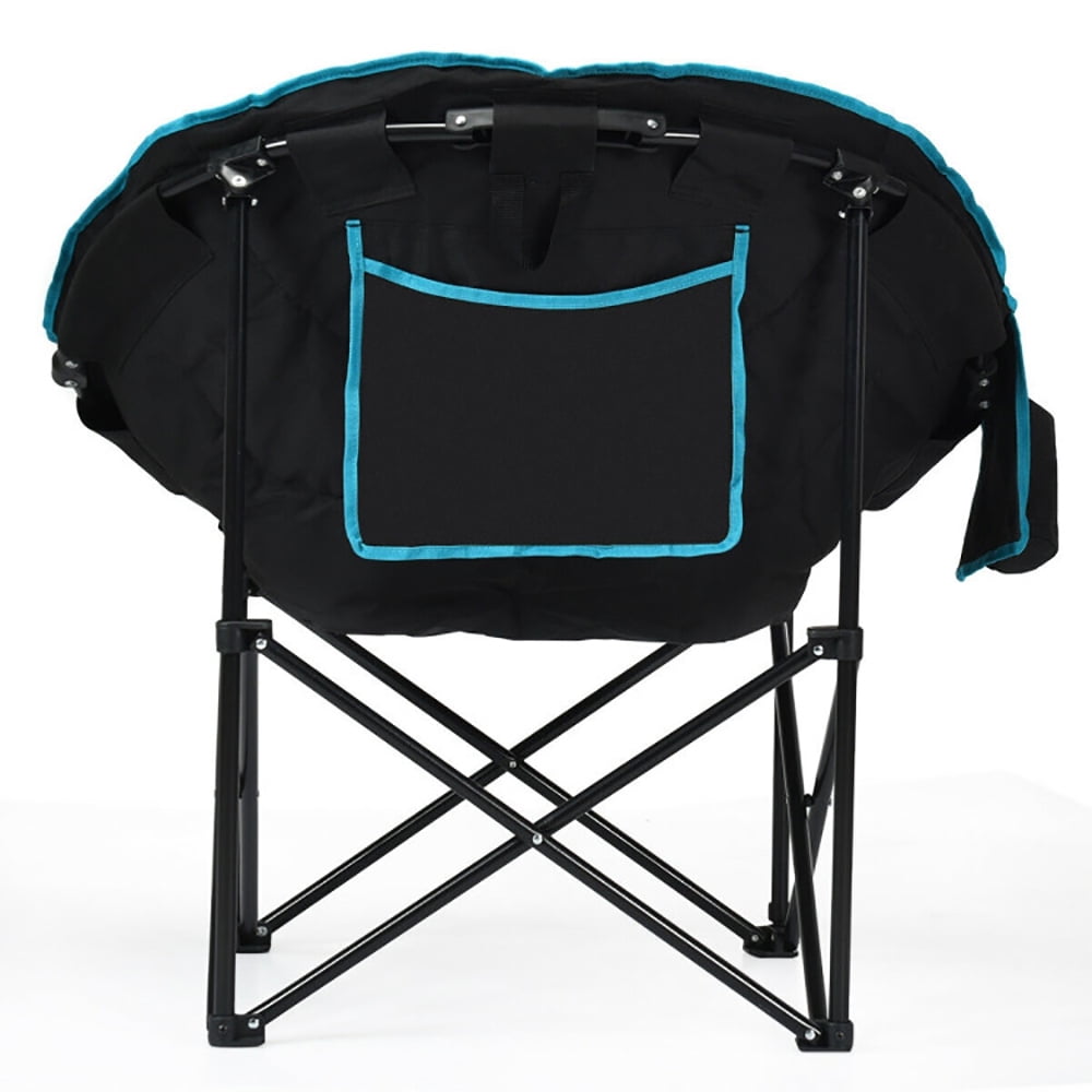 Aimee Lii Moon Saucer Steel Camping Chair Folding Padded Seat, Comfy Camping Chairs for Adults