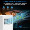 thumbnail image 2 of 8,000 BTU Portable Air Conditioner – 4-in-1 with Fan, Dehumidifier & Heater, Remote, 24H Timer, Window Kit Included, Cools Rooms up to 350 Sq.Ft, Bedroom, Living Room, Home Office, 2 of 7