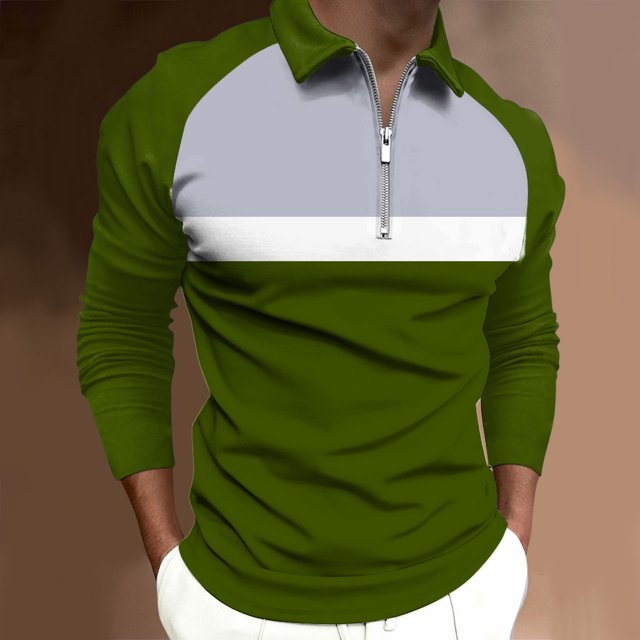 DPTALR Chemise à Col pour Homme Imprimée Décontractée à Manches Col Rabattu Blouse