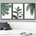 thumbnail image 2 of wall26 Framed Canvas Print Wall Art Set Tropical Jungle Island Green Plants Nature Wilderness Photography Modern Art Bohemian Decorative for Living Room, Bedroom, Office - 24"x36"x3 Black, 2 of 5
