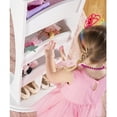 thumbnail image 4 of Guidecraft Rotating Dress Up Storage Center - White: Wooden Wardrobe, Pretend Play Costume and Kids' Clothing Organizer with Mirrors, 4 of 8