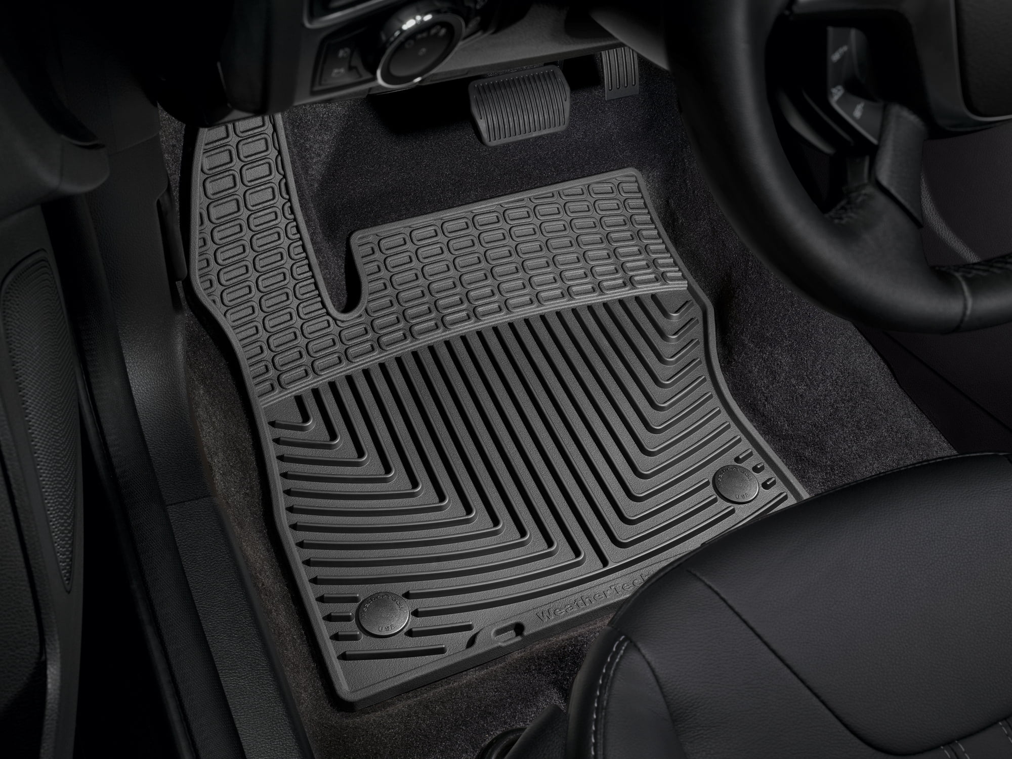 WeatherTech All-Weather Floor Mats compatible with Ford Focus, Focus ST - 1st Row (Driver & Passenger), Black