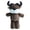 Brown, variant on Plush Highland Cow Toy with Funny Expression - Calf Stuffed Animal for Kids, Soft Fluffy Bull Doll for Bedroom Shelf Decor & Birthday Gift (Green)