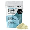 Complement Organic Plant Based Protein Powder, Unflavored, Vegan, 15